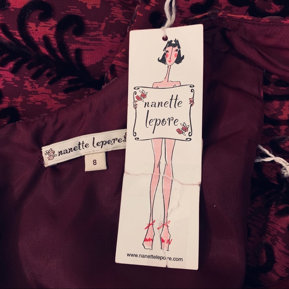 Nanette Lepore Printed Velvet Dress - Picture 8 of 8